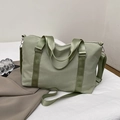 Sac de voyage fitness vert clair grande capacité avec bandoulière réglable - Vert