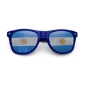 Gafas de sol de Argentina para aficionados con montura azul y lentes de microperfura - Azul oscuro