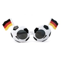 Détails des lunettes de football avec monture en forme de ballon et branches drapeau allemand - Style Allemagne