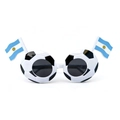 Détail de lunettes de soleil de football avec drapeaux de l'Argentine pour la Coupe du monde - Argentine