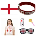 6-piece England football fan set with flag scarf wristband and accessories for World Cup - England Fan Set