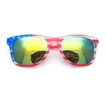 Gafas de sol bandera EE. UU. con lentes de espejo para fiestas de Independencia - Oro Espejado