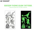 Leuchtende Fußball Weltcup Tattoos mit Glow-Effekt für Fans bei Tag und Nacht - Leuchtender Fußball Stil (Y-100)