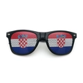 Croatia flag themed sunglasses with black frame for football world cup supporters - Croatia