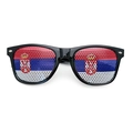 Black sunglasses with Serbian flag pinhole lenses for the 2026 World Cup soccer fans - Serbia