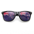 Classic black sunglasses featuring New Zealand flag micro-hole mesh lenses for party - New Zealand