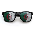 2026 World Cup sunglasses with Algeria flag perforated lens and black frame - Algeria
