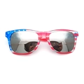 Clear Frame Silver Mirrored Lens
