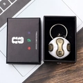 Official FIFA 2026 World Cup soccer ball keychain in elegant black display gift box - Style O Soccer Ball Keychain With Gift Box