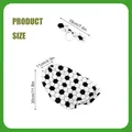 Size chart for soccer baby party outfit set with bow headband and puffy diaper cover - Headband And Clothes Set