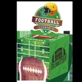 Spardose aus Pappe im American Football Design für kreative Sportparty Dekorationen - Rugby Geldbox