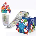 Christmas money pulling gift box with Santa Claus design and novelty dollar strip - Christmas Theme Style 2
