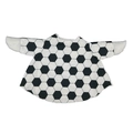 Soccer pattern pet costume with classic black and white hexagon design for porch geese - Soccer Outfit