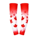 UV protection cooling arm sleeves with Canadian maple leaf design for sports and soccer fans - Canada