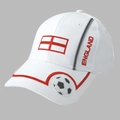 Berretto da baseball bianco Inghilterra con croce di San Giorgio e ricami calcio - Stile Inghilterra (Stile 1)