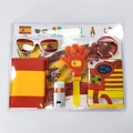 Set tifosi Spagna con bandiera, occhiali da sole, batacchio e truccabimbi - Stile Spagna