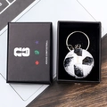 2026 World Cup football keychain in a black gift box with a miniature soccer ball - Style C Soccer Ball Keychain With Gift Box