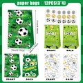 Fußball Party-Geschenktüten Set mit Aufklebern und sportlichen Motiven für Kinder - Fußball-Themen-Set (Mit Aufklebern)