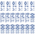 Tatuaggi temporanei bandiera Scozia con disegni Saltire e I Heart Scotland impermeabili - Scozia