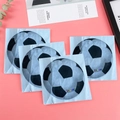 Details von Fußball-Einwegservietten mit schwarz-weißem Muster für Themenpartys - Weißer Fußball