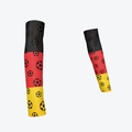 Soccer arm sleeves with Germany flag colors and football pattern for sports protection - Germany Style