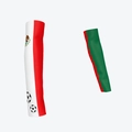 UV protection sports arm sleeves featuring the Mexico flag design for football fans - Mexico Style