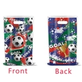 Sacchetti regalo tema calcio con stampa vittoria mostrano fronte e retro design - Sacchetti Regalo Calcio