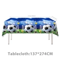Tovaglia rettangolare a tema calcio per decorazione festa di compleanno 137x274cm - Tovaglie