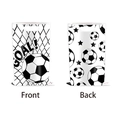Sacs cadeaux de fête de football avec motif Goal et poignée pour les événements - Football Blanc Double Face