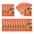 Macro shot of orange basketball themed party favor stickers featuring player silhouettes - Orange Basketball Sport Style / 10 Pieces Pack