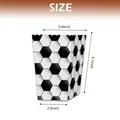 Dimensions boîte à pop-corn football hauteur 5,1 pouces et largeur haut 3,4 pouces - Style Football