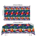 Tovaglia da festa calcio con trofeo e scritta goal misura 274x137 cm decoro - Tovaglia a Tema Calcio