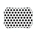 Soccer themed black and white hexagon pattern paper pillow box for football parties - Soccer Fries Box (12 PCS)