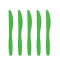 Couteaux jetables en plastique vert pour fête d'anniversaire foot, lot de 10 pièces - Couteau Vert Foncé