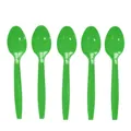 Lot de 10 cuillères en plastique vert vif pour fêtes de football américain, 16,1x3cm - Cuillère Vert Foncé