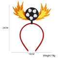 Serre-tête de football avec ailes de flammes montrant dimensions et poids de 19g - Style Football Flamme