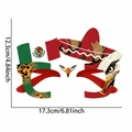 Mexico flag soccer party glasses with sombrero design for World Cup fans - Mexico Style
