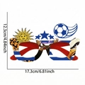 World Cup party glasses with football and flag designs for soccer fans and cheering - Uruguay Style