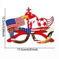 Soccer party glasses with USA flag and eagle design for World Cup fan supporters - USA Style
