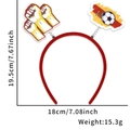 Spain football headband with spring-loaded soccer ball and cheering hands on red band - Spain Cheer Style