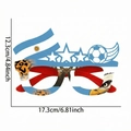Soccer glasses with Argentina flag and wing logo design for World Cup fans - Argentina Style