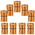 Lot de sacs cadeaux thème basket avec texture orange et poignée pour les fêtes - Style de Basketball 2