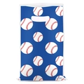 Sac cadeau en plastique PE sur le thème du baseball avec motifs de balles - Baseball bleu
