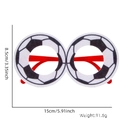 Red soccer party glasses with dimensions and weight specs for World Cup fans - Football