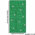 Tenda a frange verde 100x250cm per decorazione fondale festa a tema calcio - Verde Lucido / 1x2.5 Metri