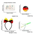 Set de supporters allemands avec serre-tête nœud, tatouages, badges et sifflets de fête - Allemagne Hommes Supporter (Broche)