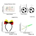 Kit supporter football avec stickers, boucles d'oreilles, serre-tête et sifflet - Allemagne Femmes Supporter (Boucles d'Oreilles)