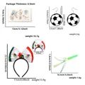 Set de supporter de foot Mexique avec serre-tête, boucles d'oreilles et autocollants - Mexique Femmes Supporter (Boucles d'Oreilles)