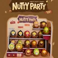 YOBI Nutty Party Capybara blind box set with creative nut-shaped collectible figures - Nutty Party Series (18 Styles Set - with Display Rack) / Set of 16 (Whole Box) / Nut Warm Colors
