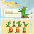 Transformation Plan resin lizard doll ornament, cute cartoon figurine for desk decor - -152 Transformation Plan Box 6 / Full Box Set